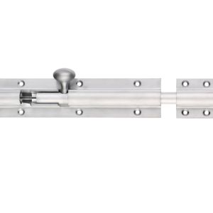 Architectural Heavy Duty Barrel Bolt (8, 12, 18, 24 OR 36 Inch), Satin Chrome