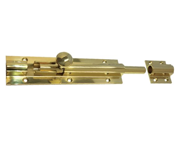 Architectural Heavy Duty Barrel Bolt (8, 12, 18, 24 OR 36 Inch), Polished Brass