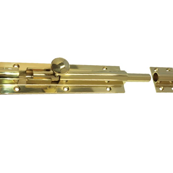 Architectural Heavy Duty Barrel Bolt (8, 12, 18, 24 OR 36 Inch), Polished Brass