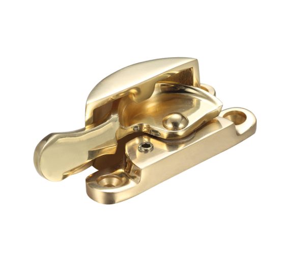 Narrow Style Locking Fitch Fastener, Polished Brass –