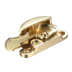 Narrow Style Locking Fitch Fastener, Polished Brass –