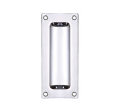 Rectangular Flush Pull - 102mm x 45mm - Polished Chrome