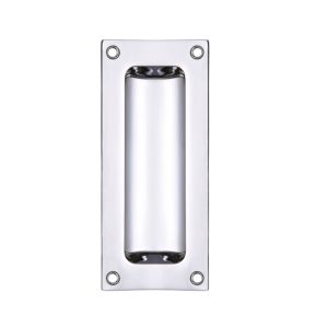 Rectangular Flush Pull – 102mm x 45mm – Polished Chrome