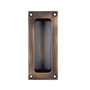 Rectangular Flush Pull, Florentine Bronze