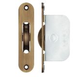 2 1/4" Wheel Sash Window Brass Ball Bearing Axle Pulley (Radius Forend), Florentine Bronze