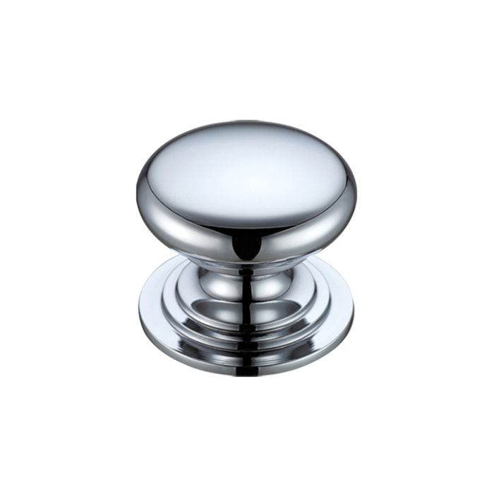 Victorian Cupboard Knob, Polished Chrome