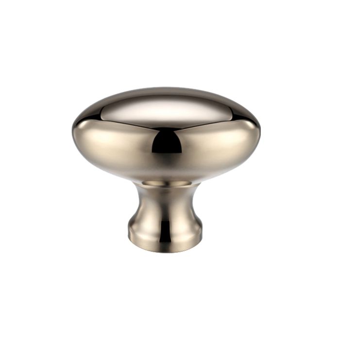 Oval Cupboard Knobs (32mm OR 38mm), PVD Stainless Polished Nickel
