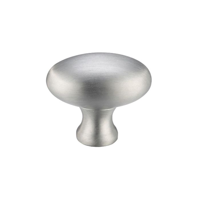 Oval Cupboard Knobs (32mm OR 38mm), Satin Chrome