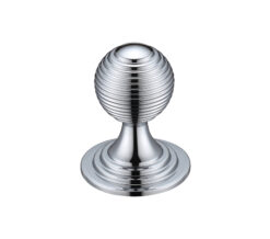 Queen Anne Ringed Cupboard Knob (25mm, 32mm OR 38mm), Polished Chrome