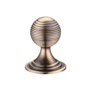 Queen Anne Ringed Cupboard Knob (25mm, 32mm OR 38mm), Florentine Bronze