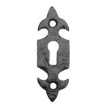 Fleur De Lys Escutcheon, Black Antique