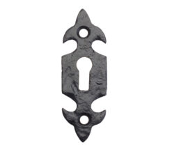 Fleur De Lys Escutcheon, Black Antique