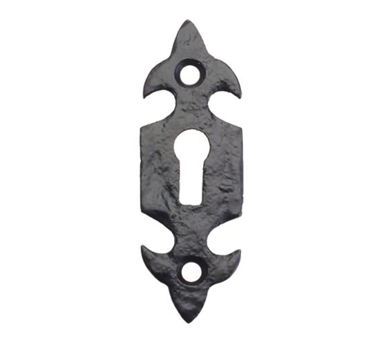 Fleur De Lys Escutcheon, Black Antique