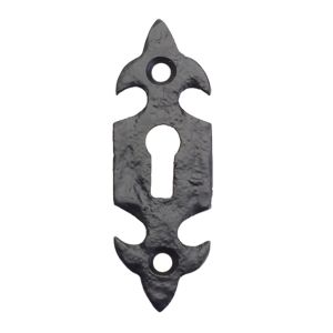 Fleur De Lys Escutcheon, Black Antique