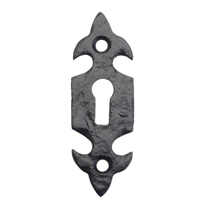 Fleur De Lys Escutcheon, Black Antique