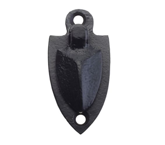Shield Escutcheon With Cover – 30mm x 64mm – Black Antique