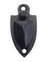 Shield Escutcheon With Cover – 30mm x 64mm – Black Antique