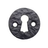 Round Escutcheon, Black Antique