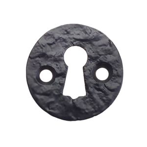 Round Escutcheon, Black Antique