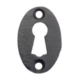 Oval Escutcheon, Black Antique