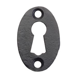 Oval Escutcheon, Black Antique