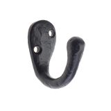 Coat Hook (22mm x 40mm), Black Antique