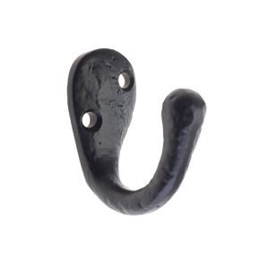 Coat Hook (22mm x 40mm), Black Antique