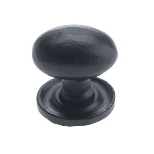Oval Cupboard Knob (35mm x 25mm), Black Antique