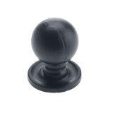 Round Cupboard Knob (36.5mm), Black Antique