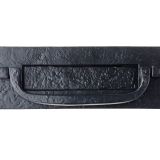 Postal Knocker Letter Plate (305mm x 107mm), Black Antique