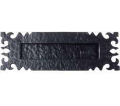 Postal Knocker Letter Plate (305mm x 107mm), Black Antique