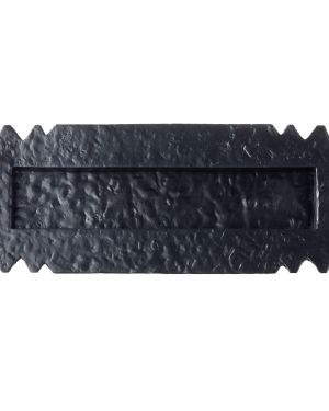 Postal Knocker Letter Plate (305mm x 107mm), Black Antique
