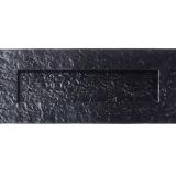 Zoo Hardware Traditional Plain Letter Plate (274mm x 107mm) - Black Antique