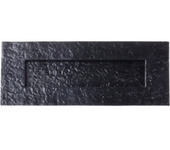 Zoo Hardware Traditional Plain Letter Plate (274mm x 107mm) - Black Antique