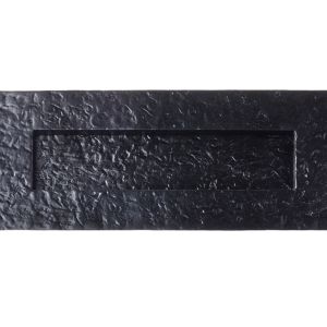Zoo Hardware Traditional Plain Letter Plate (274mm x 107mm) – Black Antique