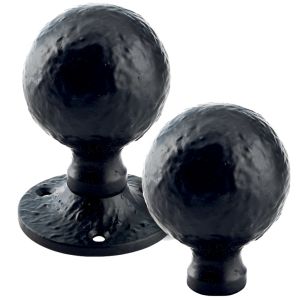 Ball Rim Knob, Black Antique (sold in pairs)