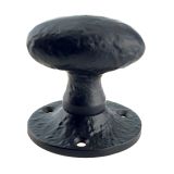 Oval Mortice Knob, Black Antique (sold in pairs)
