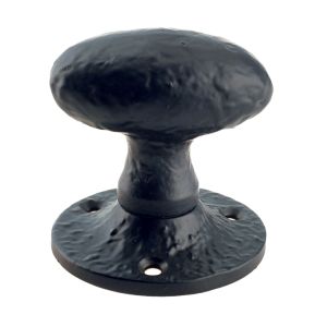 Oval Mortice Knob, Black Antique (sold in pairs)