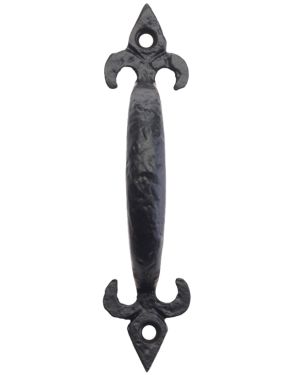 Fleur De Lys Pull Handle (127mm OR 152mm), Black Antique