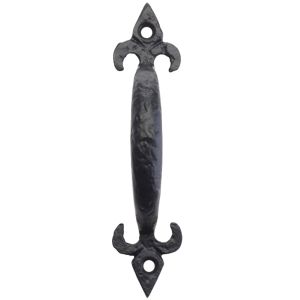 Fleur De Lys Pull Handle (127mm OR 152mm), Black Antique