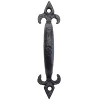 Fleur De Lys Pull Handle (127mm OR 152mm), Black Antique