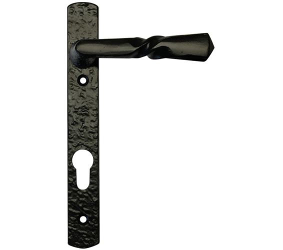 Narrow Plate Multi-Point Handle (92mm c/c), Black Antique  (sold in pairs)