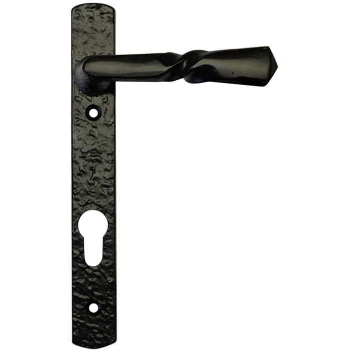 Narrow Plate Multi-Point Handle (92mm c/c), Black Antique (sold in pairs)