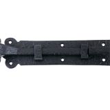 Cranked Plain Door Bolt (8"), Black Antique