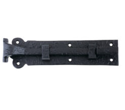 Cranked Plain Door Bolt (8"), Black Antique