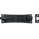 Cranked Curly Tail Door Bolt (6"), Black Antique