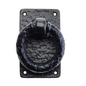 Ring Handle (76mm x 127mm), Black Antique