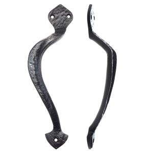 Off-Centre Pull Handle (Left OR Right Handed), Black Antique