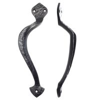 Off-Centre Pull Handle (Left OR Right Handed), Black Antique