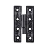 H Cabinet Door Hinge, Black Antique
